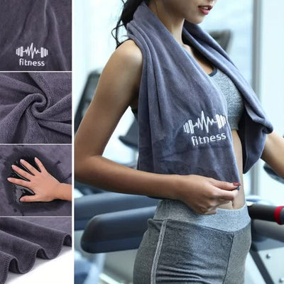 Fitness Gym Sports Towel, Non-Slip Sweat Absorbing Pad, Breathable Sweat Wipe for Outdoor Running, Hiking, Marathon, Ideal for Fitness Gym, Training & Running, Adult Polyester Fiber, Uncharged, No Battery Required