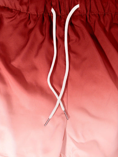 2-in-1 Double Layer Ombre Shorts - High Stretch, Drawstring Waist, Side Pocket, Breathable, Quick-Drying, Comfortable, Mens Sports Shorts for Summer Gym Workout, Training, and Fitness - GYM Pattern Print, Bull Design