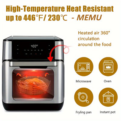 2 Pack Air Fryer Silicone Pot, Reusable Silicone Air Fryer Liners, Air Fryer Accessories, Kitchen Accessories Replacement For Disposable Parchment Paper Liner, Compatible With Ninja, Tower, COSORI