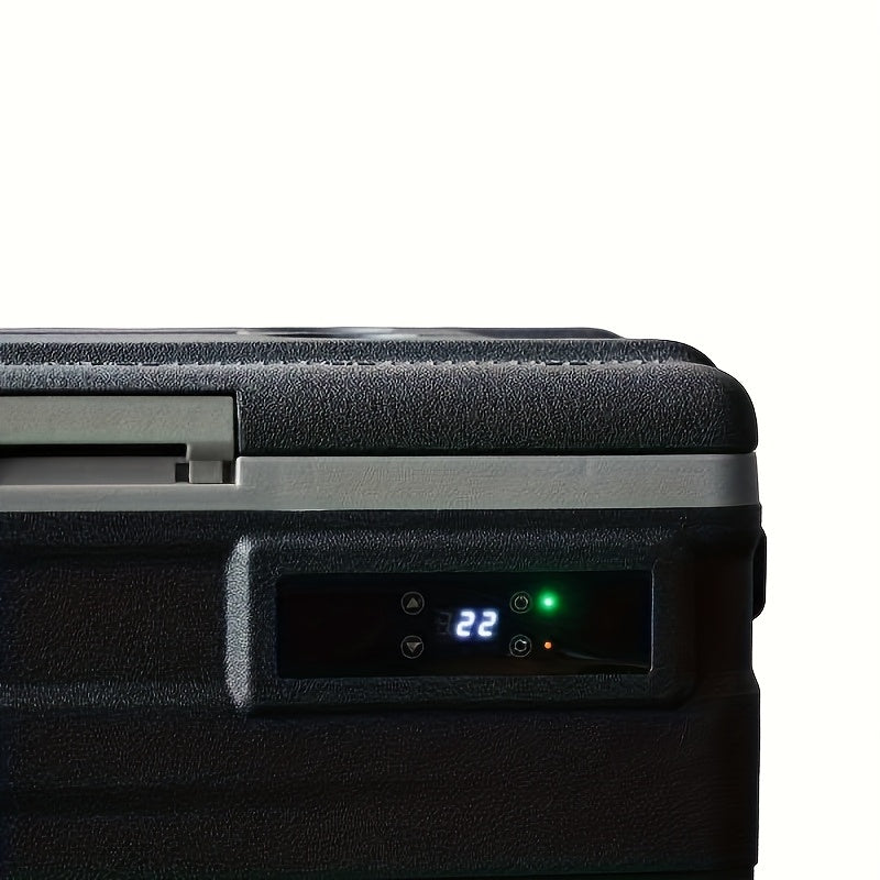 CRONY U55 55L 12V/24V/36V Car Refrigerator Freezer with & APP Control, Portable Wheeled Cooler Fridge, Dual Power (/AC), Compressor Cooling System for Camping, RV, Truck, Van, Car, Outdoor Use