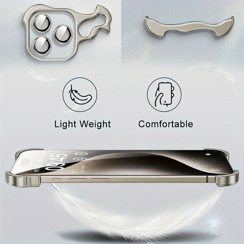 Aerospace Grade Aluminum Metal Armor Mobile Phone Case - New in the Third Quarter of 2024, Suitable for iPhone16/15 Series - Minimalist High-Strength Protection, Advanced Protective Case - Unique Reinforced Protection Design