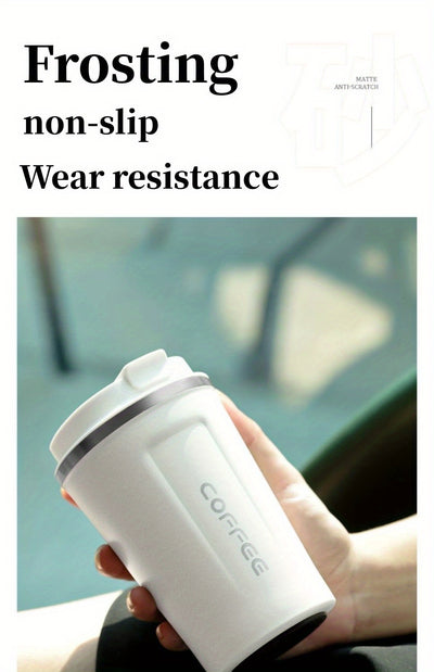 1pc Coffee Cup, Insulation And Cold Insulation Portable European High-end Exquisite Latte Cup For Men And Women, High-end Sense Portable Cup