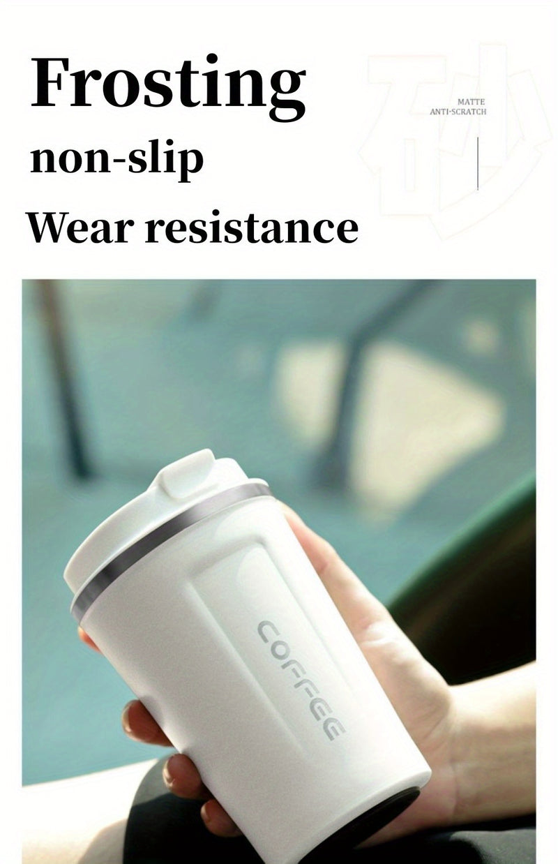 1pc Coffee Cup, Insulation And Cold Insulation Portable European High-end Exquisite Latte Cup For Men And Women, High-end Sense Portable Cup