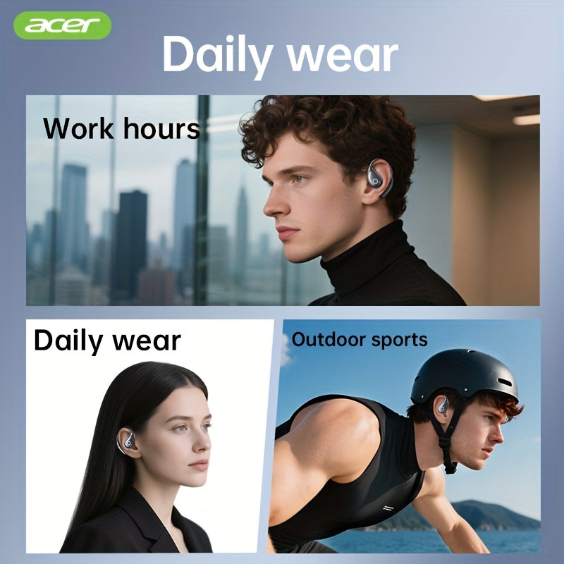 Acer TWS Wireless Headphones with Noise Cancelling, In-Ear Design, Lightweight Touch Control, Long Battery Life, HIFI Sound, Compatible with Mobile Phones, Tablets, And Laptops