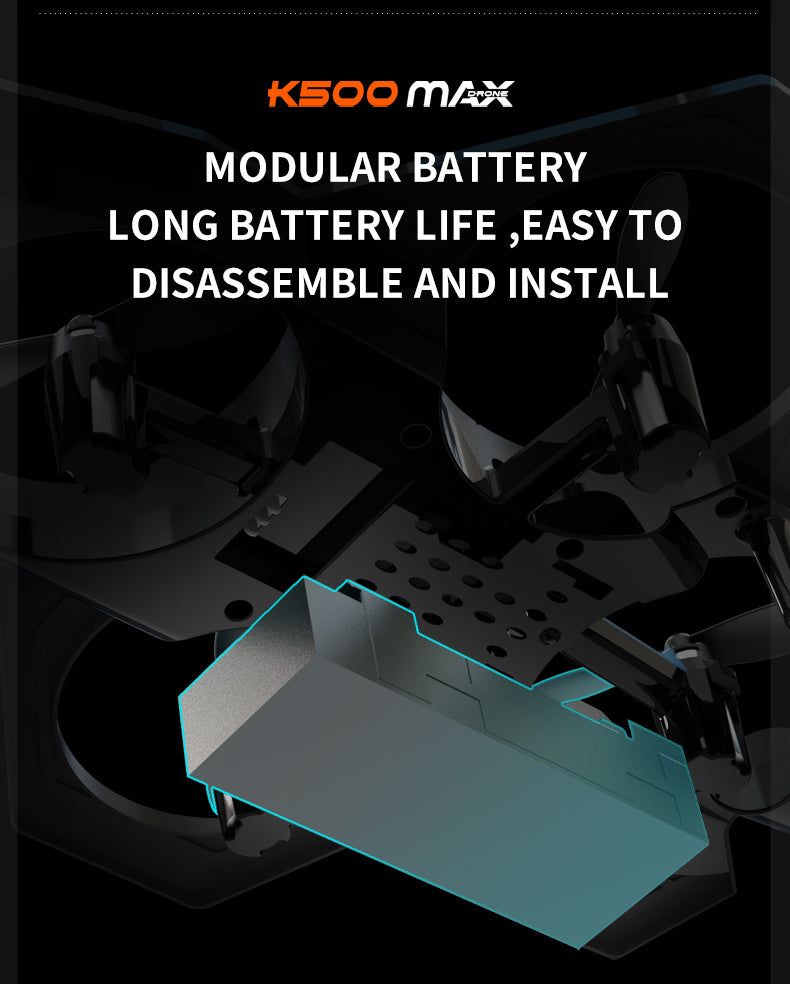 K500MAX RC Drone with 360° Flips, Throw Start, Altitude Hold, One-Key Speed Switch, Crash Resistant Design, RGB Lights, Headless Mode, 6-8 Minute Battery Life, 3m/s Max Speed, Usb Charging, Outdoor Flying, Stunt Enthusiasts,