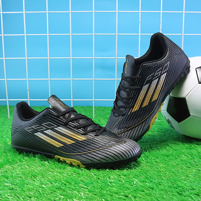 New F50 Men's & Women's All-Weather Outdoor Grass Soccer Shoes - TF Turf Cleats with Traction TPR Sole, -Slip Grip, Durable -like Upper & EVA Cushioning for Training & Matches on Grass, Sand, Field - All-Season Performance Fo