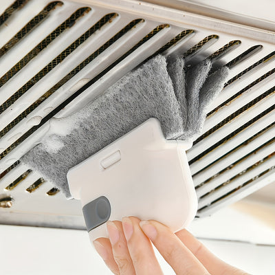 A Versatile Handheld Cleaning Brush Suitable for Windows And Kitchens - Features Easy-To-Use Grooves And Crevice Tools, a Reusable Essential for Dusting at Home, Perfect As a Holiday Gift.