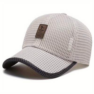 EDIKO Breathable Mesh Baseball Cap, Unisex Summer Trucker Hat, Outdoor Sports Running Cap, Woven Textile Material ≥80%, Hand Wash Only