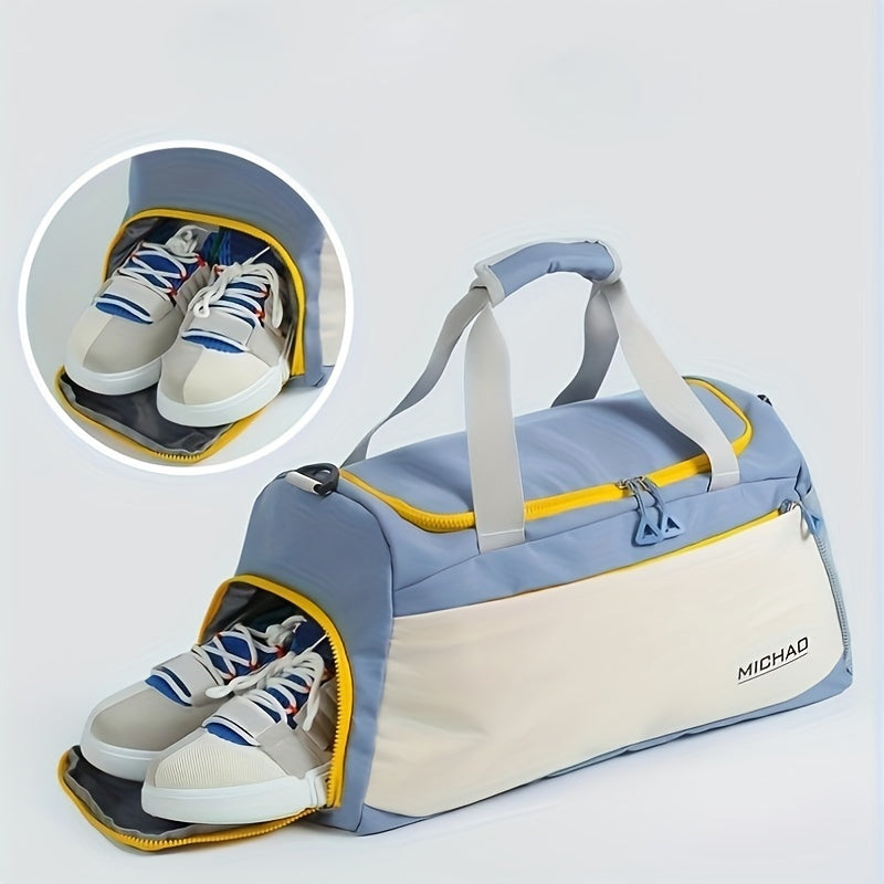 1pc Fashion Lightweight Travel Bag, Fitness Tote Bag, Dry And Wet Separation, Suitable For Sports, Fitness, Short-distance Business Trip, Travel