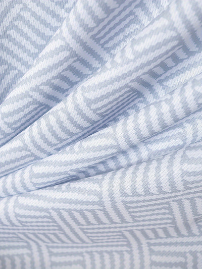 تي شيرت رجالي بأكمام قصيرة + شورت بدلة رياضية كاجوال باللون الأزرق