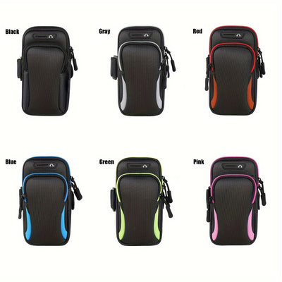Outdoor Sports Armband - Universal Adjustable Sports Arm Case for Running, Hiking, Cycling, and Travel - Multi-Functional Mobile Phone Arm Bag