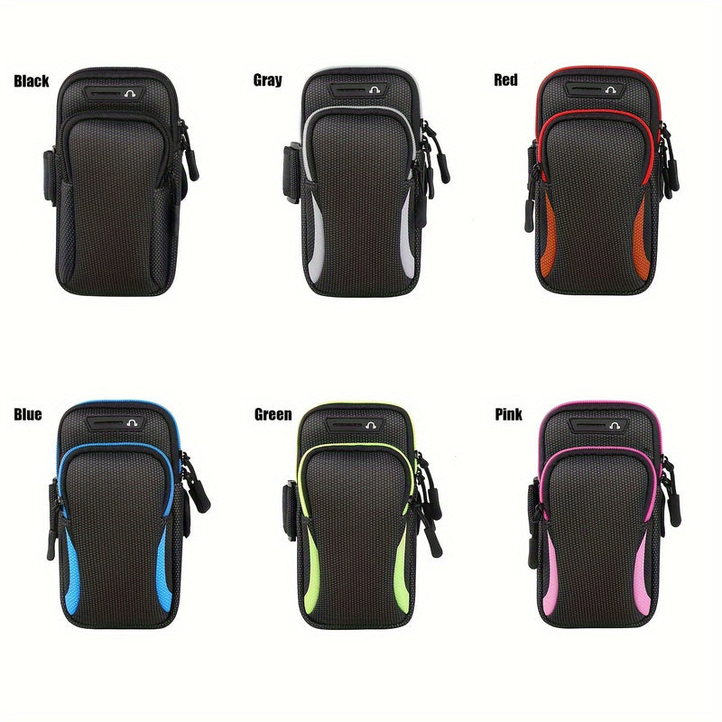 Outdoor Sports Armband - Universal Adjustable Sports Arm Case for Running, Hiking, Cycling, and Travel - Multi-Functional Mobile Phone Arm Bag