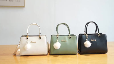 حقيبة ساتشل مزينة بأحرف، محفظة أنيقة بمقبض علوي، حقيبة كتف كبيرة الحجم للمكتب والعمل