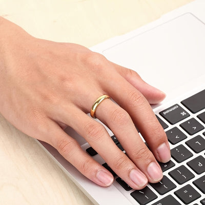 Fashion Style Tungsten Ring, 4Mm/0.38cm, Durable High-Quality Engagement Wedding Band for Men And Women