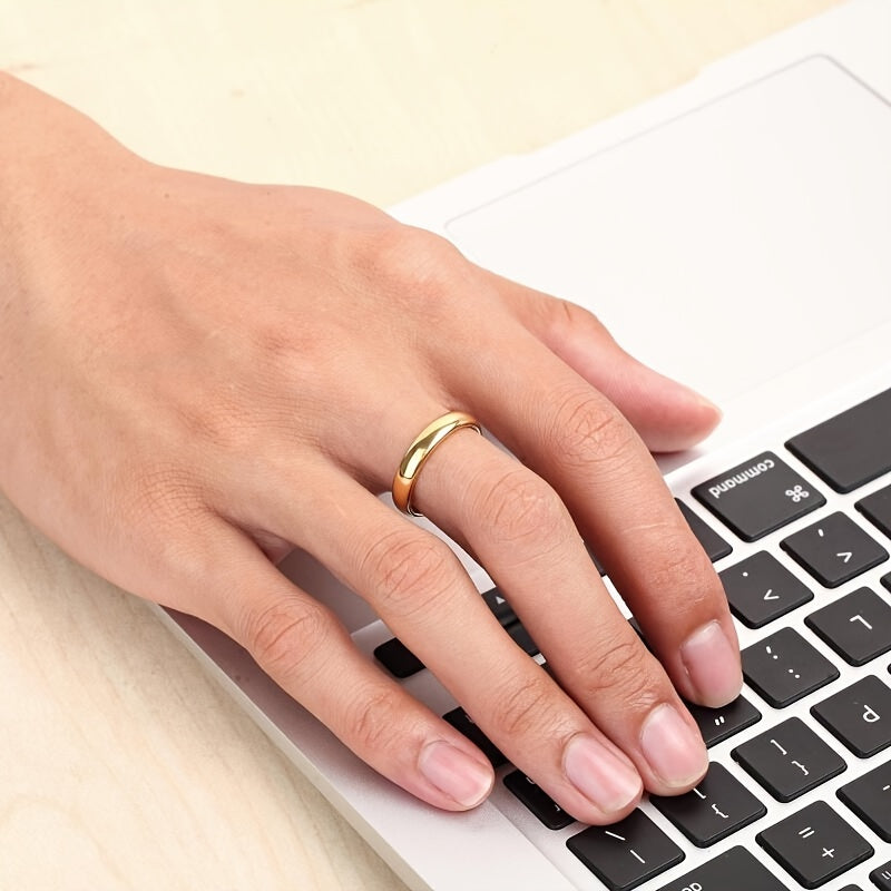 Fashion Style Tungsten Ring, 4Mm/0.38cm, Durable High-Quality Engagement Wedding Band for Men And Women