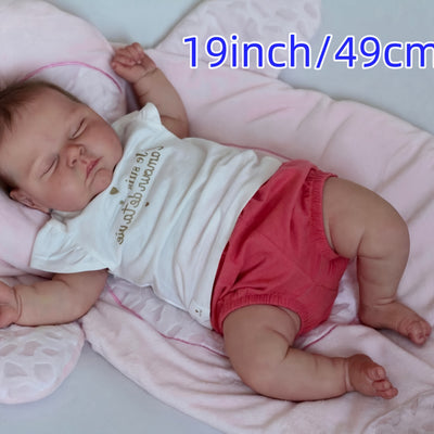 19 In/49cm Reborn Dolls, Realistic Dolls, Handmade Vinyl Doll With Accessories, Birthday Gifts, Chritsmas Gift Easter Gift