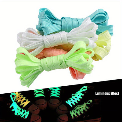 1 Pair Luminous Shoelaces For Sneakers Men Women Sports Shoes, Reflective Shoelaces