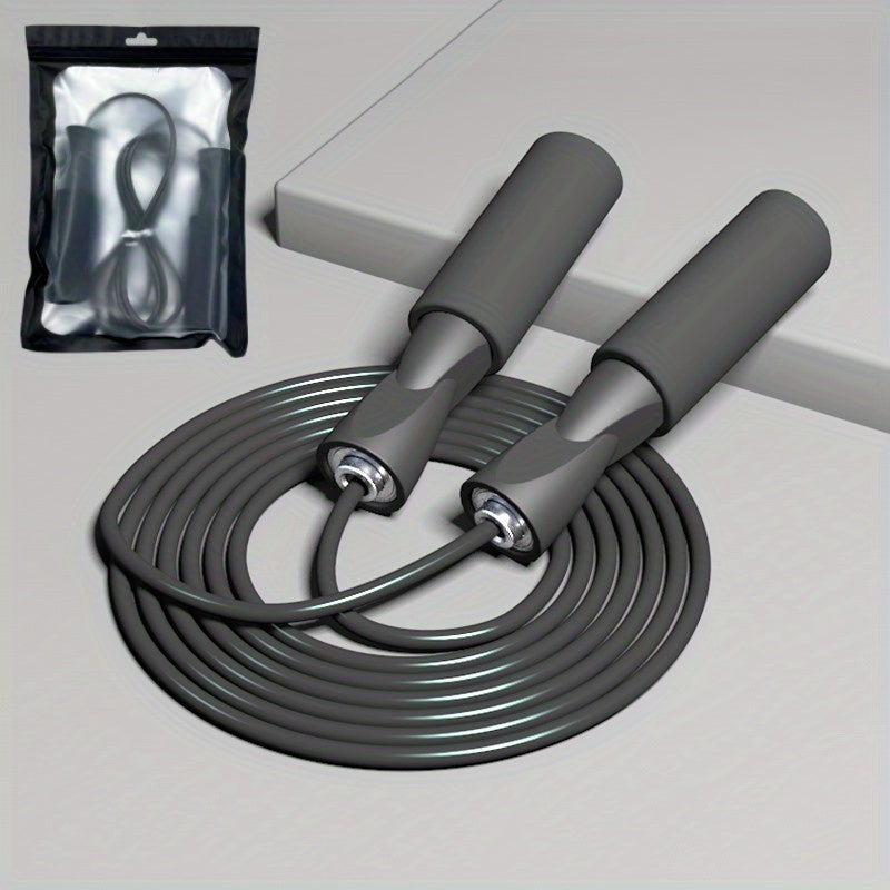 1pc Professional Steel Wire Jump Rope For Adults - Ideal For Indoor/Outdoor Sports, Fitness Training - Lightweight And Durable With Adjustable Length