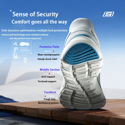 Skechers Genuine Women'S Shoes 2025 New Summer Breathable Slip-On Walking Shoes Casual Sports Shoes 150218-GYMT