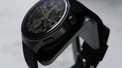 Men's Outdoor Sports Smartwatch - Wireless Calling, Full Touch HD Screen, Multiple Sport Modes, Step and Calorie Counter, USB Rechargeable Silicone Strap - Ideal Gift for Him, Communication Device | Round Face Watch with Wall