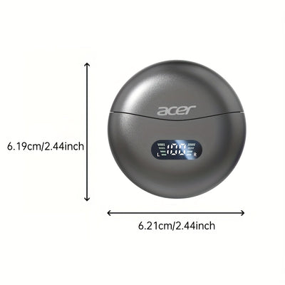 [Acer official genuine]TWS wireless headset, with fashionable lightweight touch design, adaptable sports running scene, support bass stereo and call noise reduction, with low latency gaming mode, HIFI sound. Super long standb