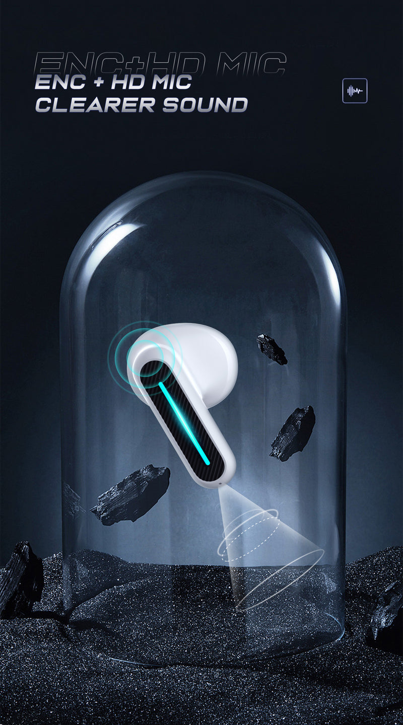 سماعات أذن لاسلكية Langsdom Delta ENC لتقليل الضوضاء مع زمن انتقال منخفض للغاية، ووضعين للألعاب أو الموسيقى