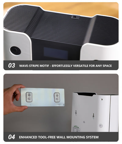 Waterless Essential Oil Diffuser for Home & Hotel, Spa, Office – Max 3000 sq ft Coverage, 2*160ml Capacity, Hotel Series Nebulizing Diffuser with Intelligent Aroma Air Dispersion, Wall-Mountable Design, Ultra-Quiet 35dB Whi