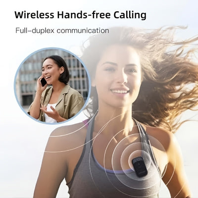 1pc IPX5 Wireless Speaker with Built-in Mic, 18H Playtime, USB-C Charging, Clip-On Mini Portable Design for Sports/Work/Cycling - Smart Voice Assistant, Black, Handsfree Music | Compact Clipon | Textured Surface, Speaker