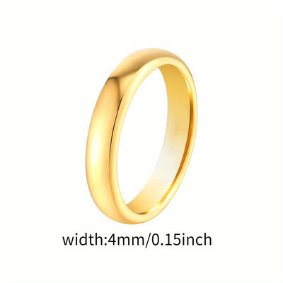 Fashion Style Tungsten Ring, 4Mm/0.38cm, Durable High-Quality Engagement Wedding Band for Men And Women