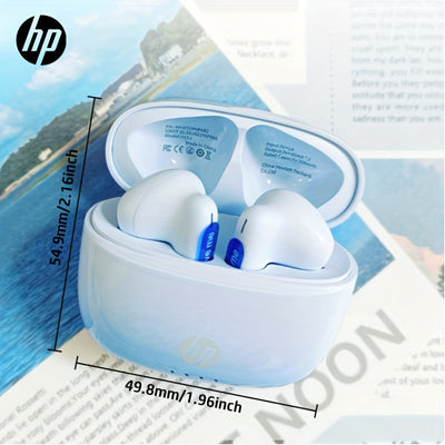 HP Prismatic Gradient Wireless Earbuds with 22H Playtime, Auto-Pairing, Clear Talk Noise Reduction Mic, Touch Control for iOS/Android - Ideal for Gaming & Workouts, Perfect Holiday/Halloween Gift, Wireless Earbuds, Workout He