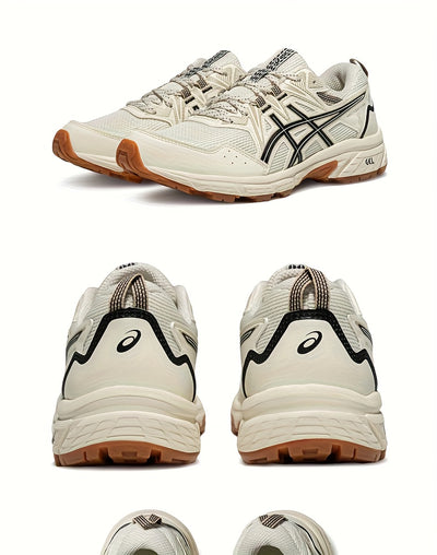 ASICS Women's GEL-Venture 8 Trail Running Shoes - All-Terrain Traction, Breathable Gel Cushioning, Durable Rubber Sole & EVA Insole, White/Black Trekking Shoes for Hiking, Gym, Training - All-Season Outdoor Athletic Footwear