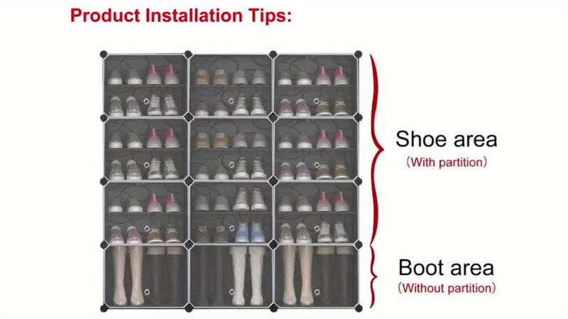 Expandable Shoe Rack with Doors - Portable Organizer for 8-60 Pairs of Shoes, Boots & Slippers - No Assembly Required