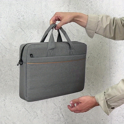حقيبة كمبيوتر محمول متينة من الليكرا بتصميم مناسب لنقاط التفتيش - حقيبة كتف رمادية للرجال والنساء، متوافقة مع إدارة أمن النقل، بطانة من البوليستر، مثالية للمكتب والمدرسة والسفر، حقيبة أساسية للسفر | حقيبة مناسبة لنقاط التفتيش