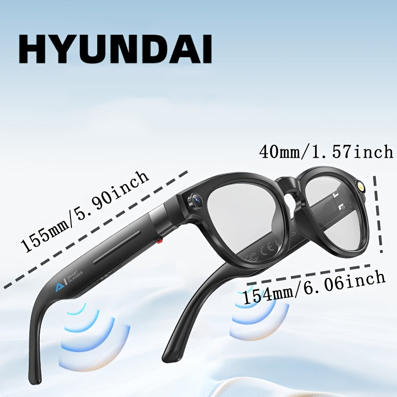 Q8 360° Surround Sound & HD Speakers Glasses with 360° Audio, HD Audio Quality, Dual-Channel Stereo Design, 360° Surround Sound Experience