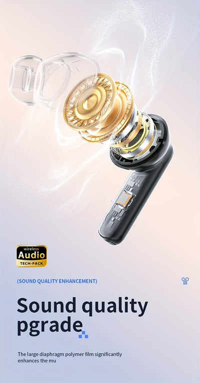 ACER HiFi High-definition Stereo Sound TWS Wireless Earbuds with Call Noise Cancellation, Long Standby Time, Dual Core 5.4 Wireless Chip, HIFI Grade Stereo Sound, Lightweight Touch Design, Fashionable Design, Comfortable for