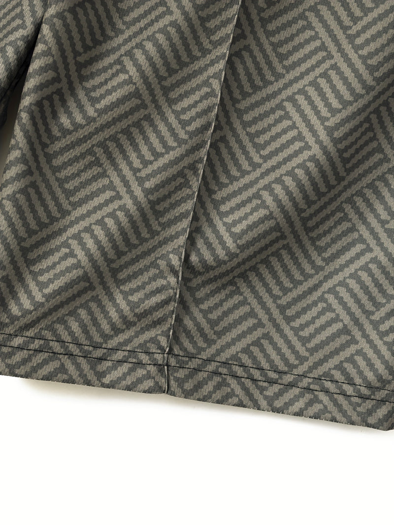 تي شيرت رجالي بأكمام قصيرة + شورت بدلة رياضية كاجوال باللون الأزرق