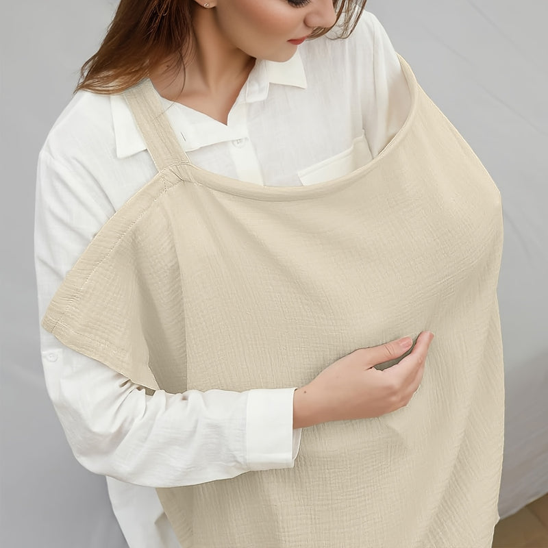 Mint Green Breathable Nursing Cover - Multi-Functional Lactation Cloth for Discreet Breastfeeding, Lightweight & Portable for Summer Use, Perfect for New Moms on the Go, Care Accessory | Versatile Nursing Cover | Lightweight