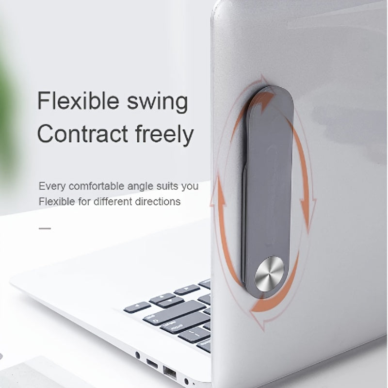 حامل شاشة كمبيوتر محمول مزود بحلقة مغناطيسية مجانية مكون من 3 قطع، مشبك شاشة مزدوج من البلاستيك اللاصق المغناطيسي، حامل توسيع للكمبيوتر المحمول