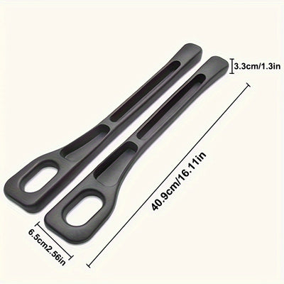 Pair of Universal Car Seat Gap Fillers: Double Slot Design for Organizing Keys, Mobile Phones, Cards, Coins, etc. - Leak-proof and Made of PC Material