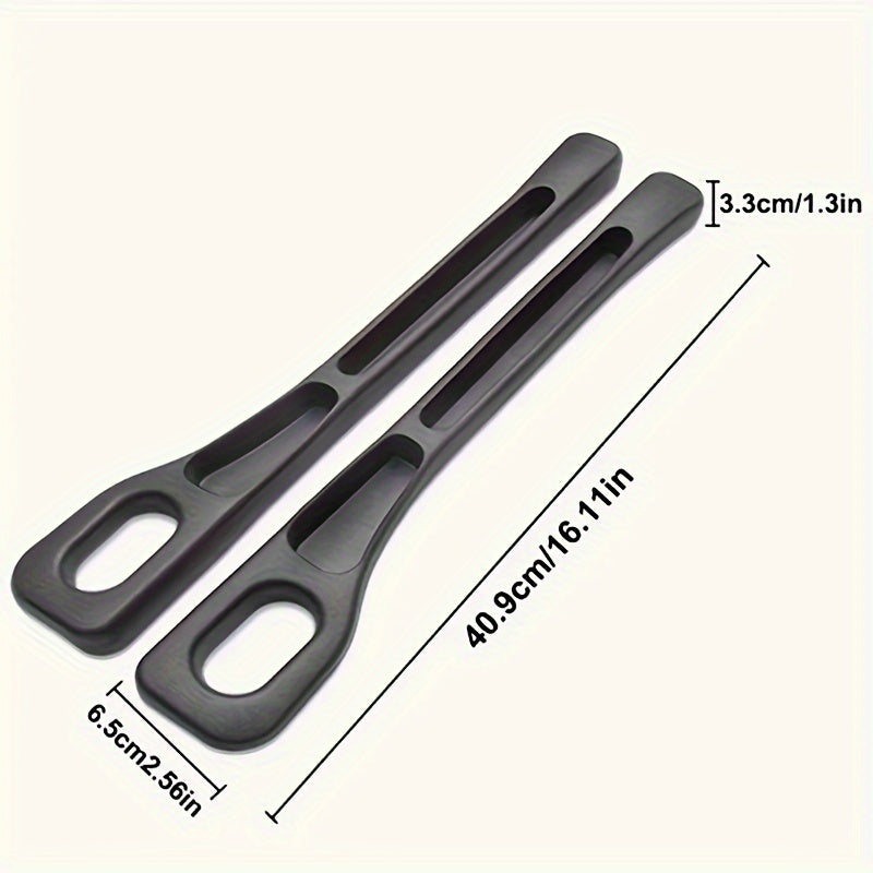 Pair of Universal Car Seat Gap Fillers: Double Slot Design for Organizing Keys, Mobile Phones, Cards, Coins, etc. - Leak-proof and Made of PC Material