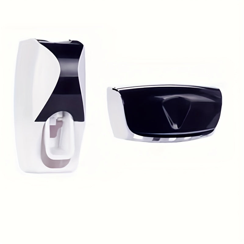 Wall-Mounted Toothbrush & Toothpaste Holder Set with Automatic Dispenser And Cup