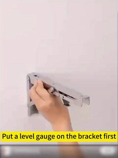 Space-Saving White Wooden Wall-Mounted Folding Desk - Adjustable & Foldable Computer Monitor and Laptop Stand with Cork Material, Ideal for Home & Office Organization, Perfect for Kitchen, Dorms