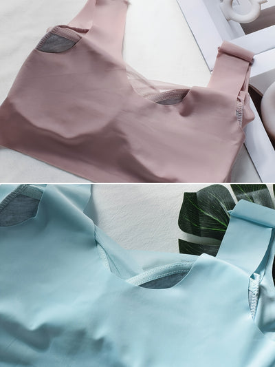 2pcs Elegant Lei Sports Bra Yoga Fitness Underwear Breathable and Comfortable with Mesh Details Women's Seamless Sports Bra Women's Sportswear and Clothing Women's Underwear