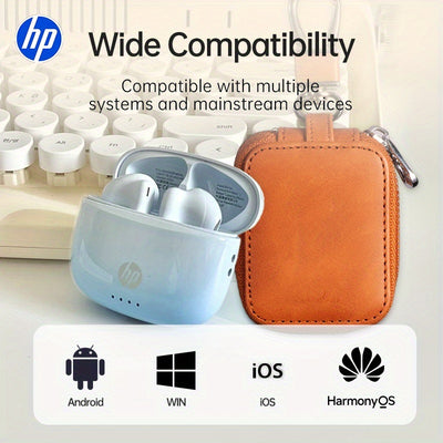 HP Prismatic Gradient Wireless Earbuds with 22H Playtime, Auto-Pairing, Clear Talk Noise Reduction Mic, Touch Control for iOS/Android - Ideal for Gaming & Workouts, Perfect Holiday/Halloween Gift, Wireless Earbuds, Workout He