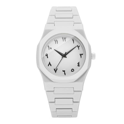 1pc Men'S Fashionable Quartz Watch with Arabic Numerals, Blue Dial & Black Strap - Stylish Minimalist Design, Battery-Powered, Non-Rechargeable, Includes Watch Box (Box Not Included), Everyday Timepiece, Sleek Watch Face, Dur