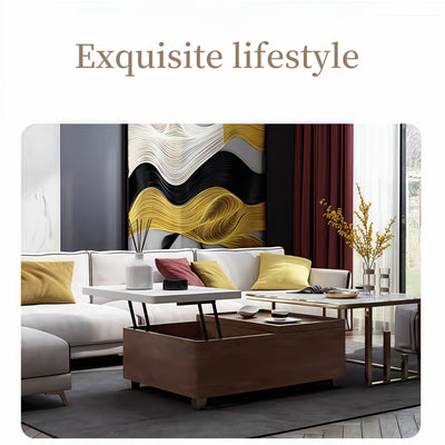 2pcs Adjustable Height Folding Coffee Table Hinges, Pneumatic Lift Table Accessories, Wooden Living Room Coffee Table with Hidden Compartment, Multifunctional Support Frame, Suitable for Living Room and Bedroom, Industrial Ha