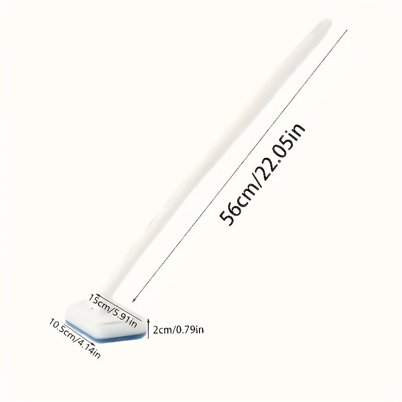 Long Handle Bathroom Wall and Floor Cleaning Brush with Removable Sponge Head - Ergonomic Durable Plastic Handle, Suitable for Tiles, Bathtubs, Mosaics Scrubbing - Multifunctional Household Cleaning Tool, No Electricity Requi