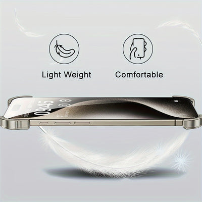 Aerospace Grade Aluminum Metal Armor Mobile Phone Case - New in the Third Quarter of 2024, Suitable for iPhone16/15 Series - Minimalist High-Strength Protection, Advanced Protective Case - Unique Reinforced Protection Design