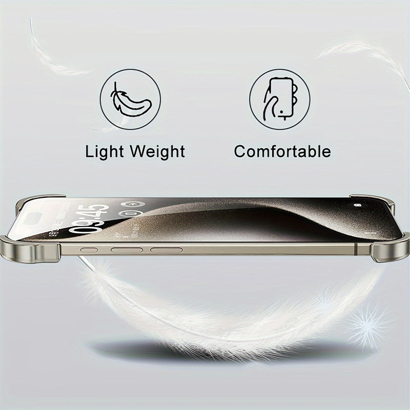 Aerospace Grade Aluminum Metal Armor Mobile Phone Case - New in the Third Quarter of 2024, Suitable for iPhone16/15 Series - Minimalist High-Strength Protection, Advanced Protective Case - Unique Reinforced Protection Design