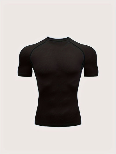 Spider Pattern Compression Shirts Men's Short Sleeve Athletic Undershirt Gear T-shirt For Sports Workout (Pants Not Included)